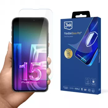 3MK FlexibleGlass Pro zaščitna folija za zaslon za Apple iPhone 15 Pro Max