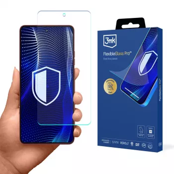 3mk FlexibleGlass Pro zaščitna folija za zaslon za Motorola Moto G86 / G86 Power – hibridno steklo, trdota 7H, 0,3 mm, kristalno prosojen
