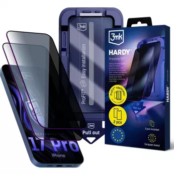 3MK PROTECTION Apple iPhone 17 Pro - 3mk Hardy Privzone 9H zaščitna folija za zaslon za zasebnost