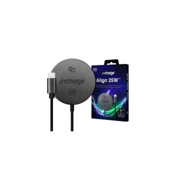 3mk incharge Align Qi2.2 25W za Apple, črna