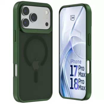 3MK PROTECTION Apple iPhone 17 Pro Max Hardy Hazy MagCase ovitek, zelen
