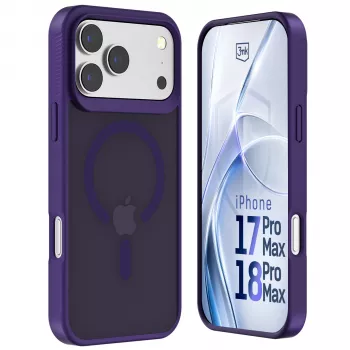 3MK PROTECTION Apple iPhone 17 Pro Max Hardy Hazy MagCase zadnji ovitek, vijoličen