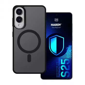 3MK PROTECTION Samsung Galaxy S25 Edge - 3mk Hardy Hazy MagCase ovitek, črn