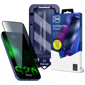 3mk HardGlass Max zaščitna folija za zaslon za zasebnost za Samsung Galaxy S26