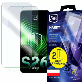 3MK PROTECTION Samsung Galaxy S26 - 3mk Hardy ARC+ zaščitna folija za zaslon (2 kosa)