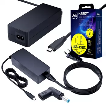 3MK PROTECTION 3mk HARDY napajalnik za prenosnik 65W za HP 20V USB-C/DC 4,5 x 3,0
