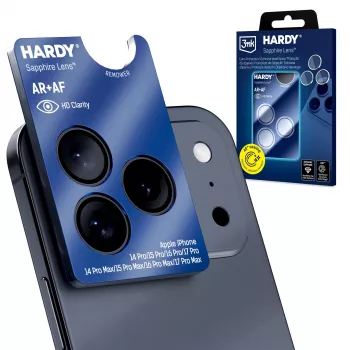 3MK PROTECTION Apple iPhone 14 Pro/14 Pro Max/15 Pro/15 Pro Max/16 Pro/16 Pro Max/17 Pro/17 Pro Max – 3mk Hardy Sapphire Lens