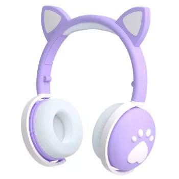 MOZOS KID DOG brezžične slušalke za otroke vijolične