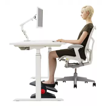 MOZOS FS7 ergonomska opora za noge za pisarno, nastavljiva višina in naklon, črna