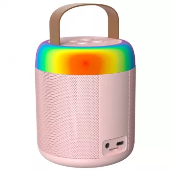 MOZOS MK rožnat karaoke mikrofon z zvočnikom Bluetooth