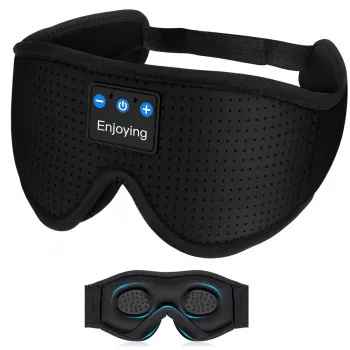 MOZOS LC001-V2 spalna maska Bluetooth s stereo zvočniki, črna