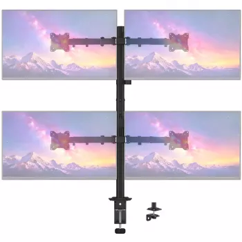 MOZOS MS04 VESA namizno držalo za 4 monitorje 17–32 inch črno