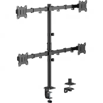 MOZOS MS04 VESA namizno držalo za 4 monitorje 17–32 inch črno