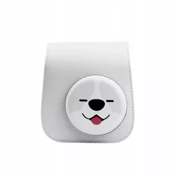 LOVEINSTANT ovitek torbica za Fujifilm Instax Mini 11 – motiv psa, siv
