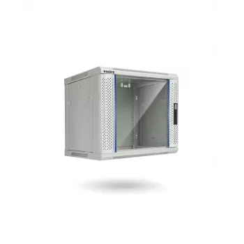 RACKTEL RL-6609WR-G 9U stensko ohišje omrežna omara 600x600mm, siva (RAL 7035)