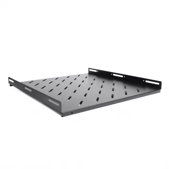RACKTEL RL-P800S 1U 19-palčna fiksna polica za rack globine 800mm nosilnosti 80kg črna