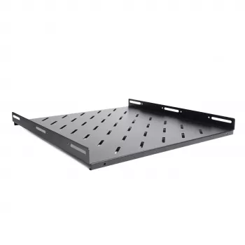 RACKTEL RL-P800S 1U 19-palčna fiksna polica za rack globine 800mm nosilnosti 80kg črna