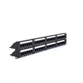RACKTEL RL-PP4885E 48-portni Cat.5e UTP patch panel 2U 19-palčni črn
