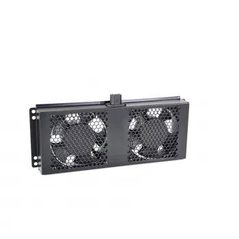 RACKTEL RL-WE602 1U 19 inch stojalo z 2 aksialnima ventilatorjema, 230V AC, črno
