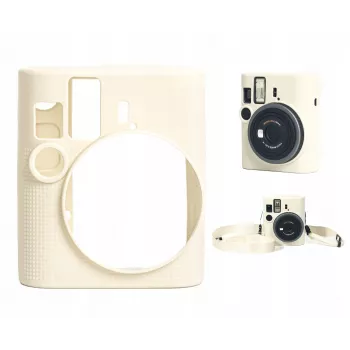 LOVEINSTANT silikonski zaščitni ovitek za Fujifilm Instax Mini 41 – bel/bež