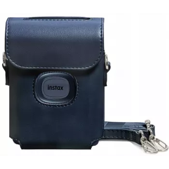 LOVEINSTANT trda zaščitna torbica za Fujifilm Instax Mini Link 2 - mornarsko modra
