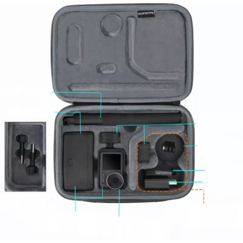 SUNNYLIFE ovitek za DJI Osmo Action 3 (OA3-B511-D)