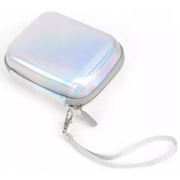 LOVEINSTANT ovitek iz PU usnja Sparkle Silver za Fujifilm Instax Mini Evo / Mini Liplay / Mini Link