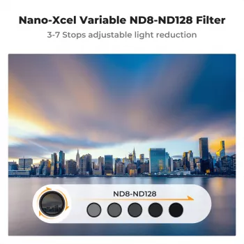 KF X Fader spremenljivi ND filter 40,5mm ND8-ND128, siv
