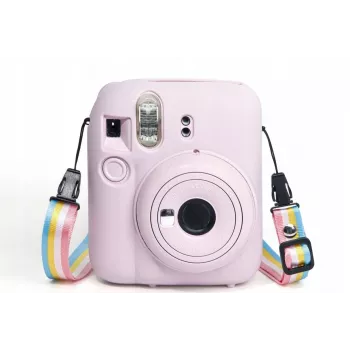 LOVEINSTANT silikonski zaščitni ovitek za Fujifilm Instax Mini 12 - roza