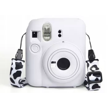 LOVEINSTANT silikonski zaščitni ovitek za Fujifilm Instax Mini 12 - bela