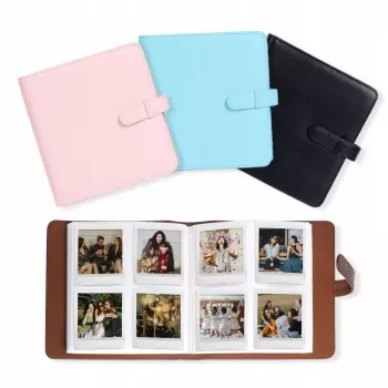 LOVEINSTANT fotoalbum 288 fotografij za Fujifilm Instax Square SQ40 / SQ1 / SQ6 / SQ10 / SQ20 / Square Link / Share SP-3, modra