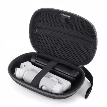 SUNNYLIFE zaščitni ovitek trda torbica za gimbal pametnega telefona – združljivo z Insta360 Flow, DJI Osmo Mobile 6/5/4/SE/3/2, Zhiyun, Feiyu – črni ovitek EVA