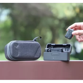 SUNNYLIFE zaščitna trda torbica za DJI Mic 2 / Mic 1 - EVA lupina, črna