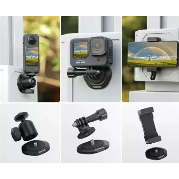 SUNNYLIFE magnetna pritrdilna plošča za kamero, gimbal, telefon z navojem 1/4 inch DZ753-D