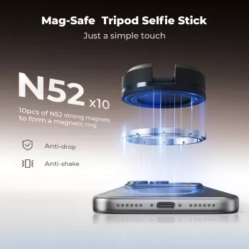 KF selfie palica stojalo 162 cm magnetno MagSafe za pametni telefon z daljinskim upravljalnikom Kf09.139