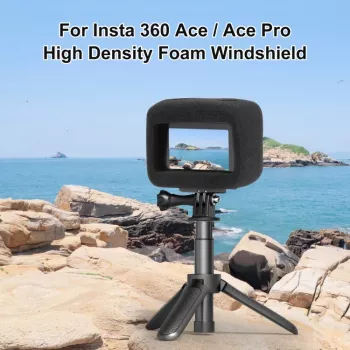 PULUZ protivetrna penasta prevleka za Insta360 Ace Pro / Insta360 Ace (črna)