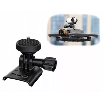 SUNNYLIFE držalo za kamero za DJI Avata 2, GoPro in 1/4 inch navoj, črno-sivo