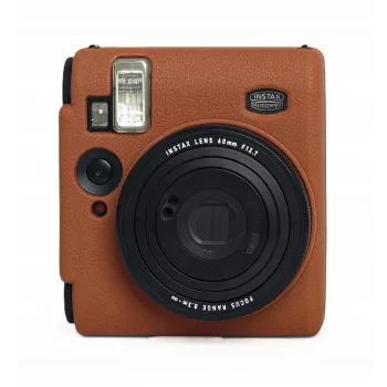 LOVEINSTANT silikonski zaščitni ovitek za Fujifilm Instax Mini 99 – rjav