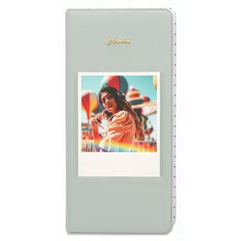LOVEINSTANT fotoalbum za 64 fotografij za Fuji Instax Wide, Square, Polaroid 600, SX-70, Now – zelena