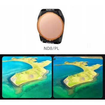 SUNNYLIFE hibridni filter 2 v 1 polarizacijski PL + sivi ND8 za DJI Air 3S / 3 + torbica Fi923-8p