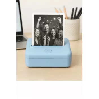 LOVEINSTANT X6 Bluetooth termični tiskalnik za fotografije, nalepke, zapiske, etikete, AI aplikacija, moder