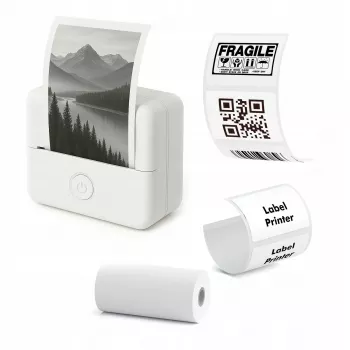LOVEINSTANT X6 Bluetooth termični tiskalnik za fotografije, etikete, zapiske, nalepke, AI aplikacija, bel