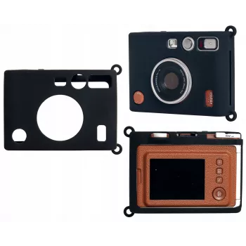 LOVEINSTANT silikonski ovitek za Fujifilm Instax Mini Evo - črn