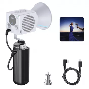 NEEWER PH74E ročaj za prenosni polnilnik 100W za COB LED svetilko USB-C DC