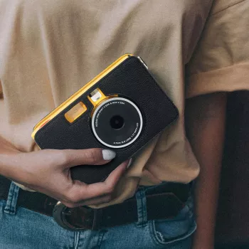 LOVEINSTANT zaščitni ovitek za Kodak Mini Shot 2 / Era MS200 takojšnjo kamero – črn