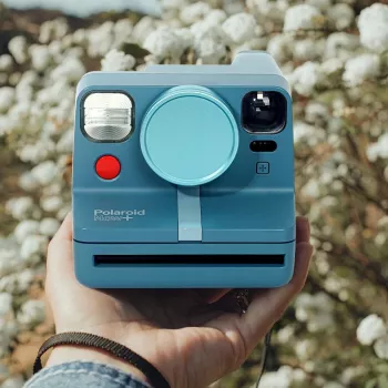 LOVEINSTANT aluminijast pokrov objektiva za Polaroid Now Now+ moder