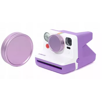 LOVEINSTANT aluminijast pokrov objektiva za Polaroid Now / Now+ – vijoličen