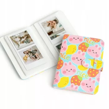 LOVEINSTANT fotoalbum za 64 fotografij za Fujifilm Instax Mini 99 41 12 40 11 Evo Liplay Link / Pink Bear – Nice