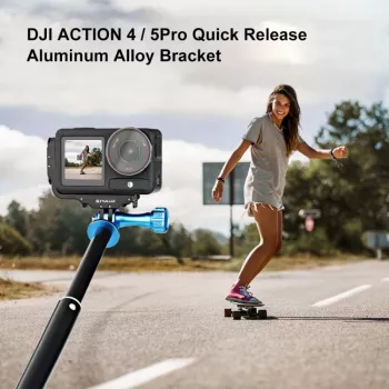 PULUZ PU768B kletka za DJI Osmo Action 5 Pro / 4, vodoravno in navpično