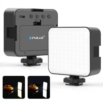 PULUZ LED video luč 100 LED 5W Bi-Color 2900-6500K USB-C 1/4 inch navojni nosilec za fotoaparat/telefon PU4141B